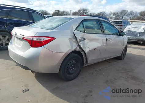 2015 Toyota Corolla Le z USA, uszkodzony, nr VIN 2T1BURHE7FC273162